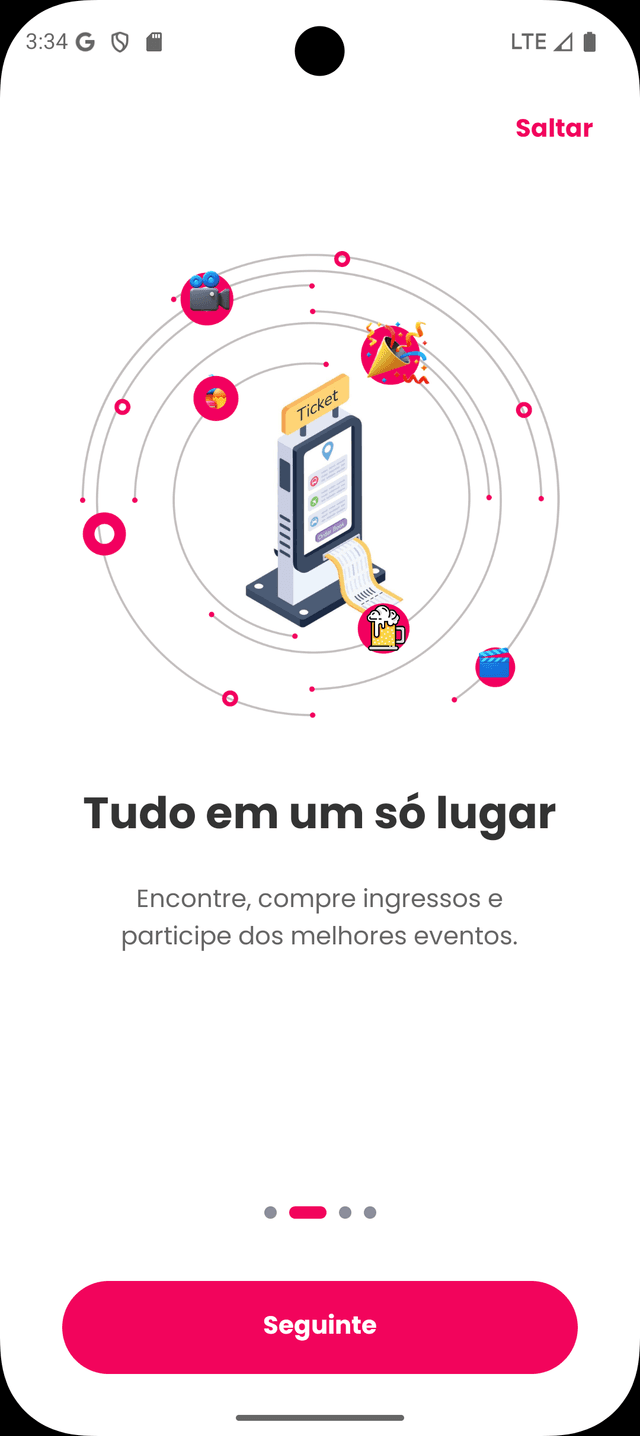 Screenshot secundário do App